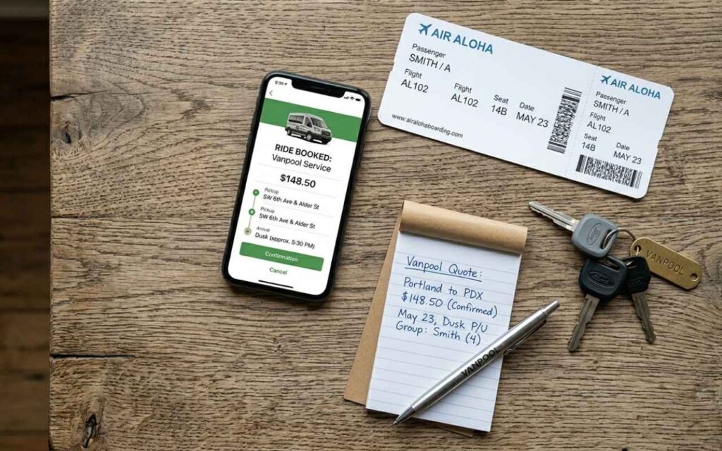 PDX Shuttle Pricing